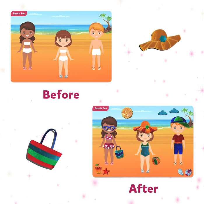 Skillmatics Foil Fun Dress Up No Mess Art Kit-Arts & Crafts-Skillmatics-Toycra