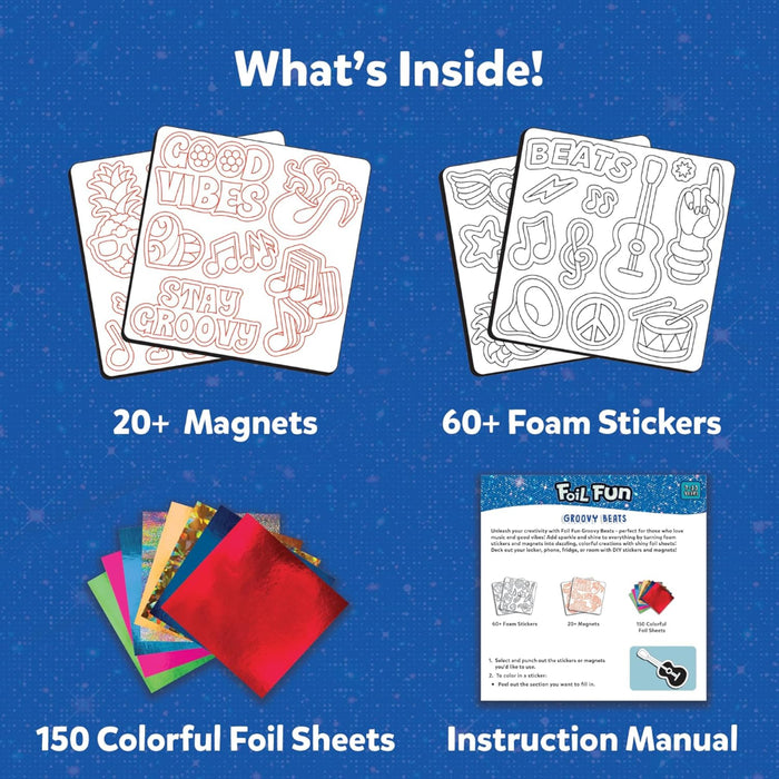 Skillmatics Foil Fun -Groovy Beats-Arts & Crafts-Skillmatics-Toycra