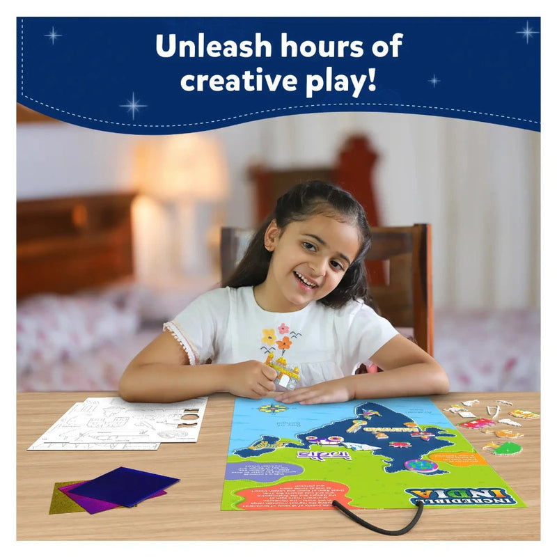 Skillmatics Foil Fun Incredible India | No Mess Art Kit (Ages 4-12)