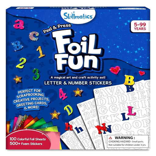 Skillmatics Foil Fun Letter & Number Stickers-Arts & Crafts-Skillmatics-Toycra