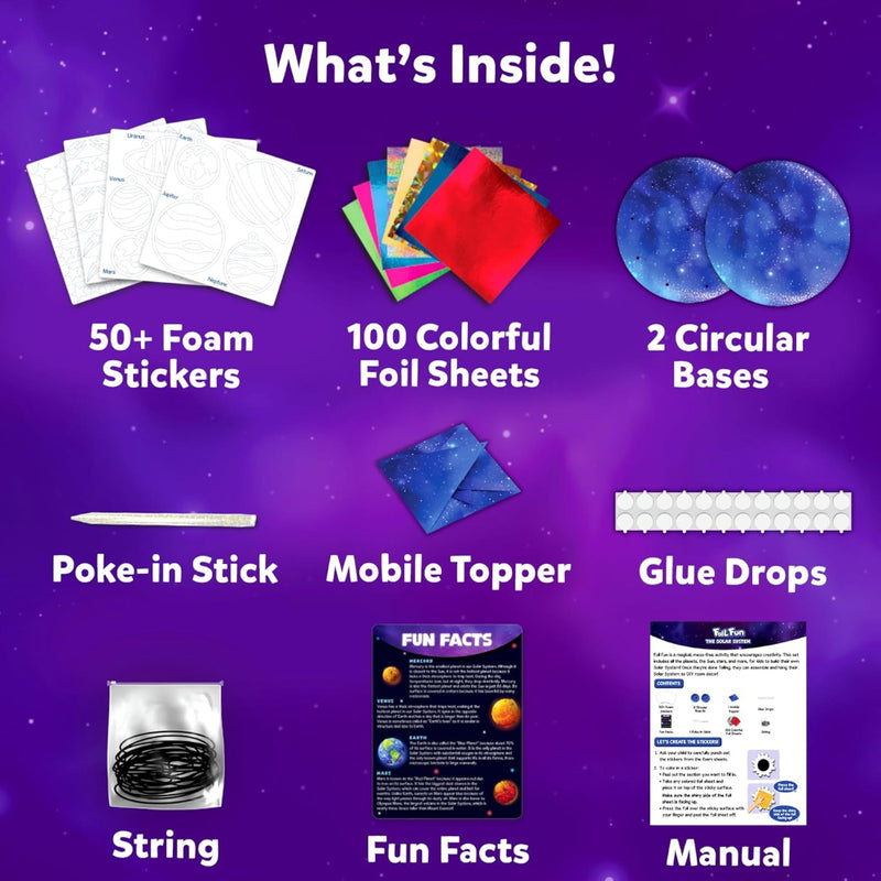 Skillmatics Foil Fun Solar System - Space Art & Craft Kit