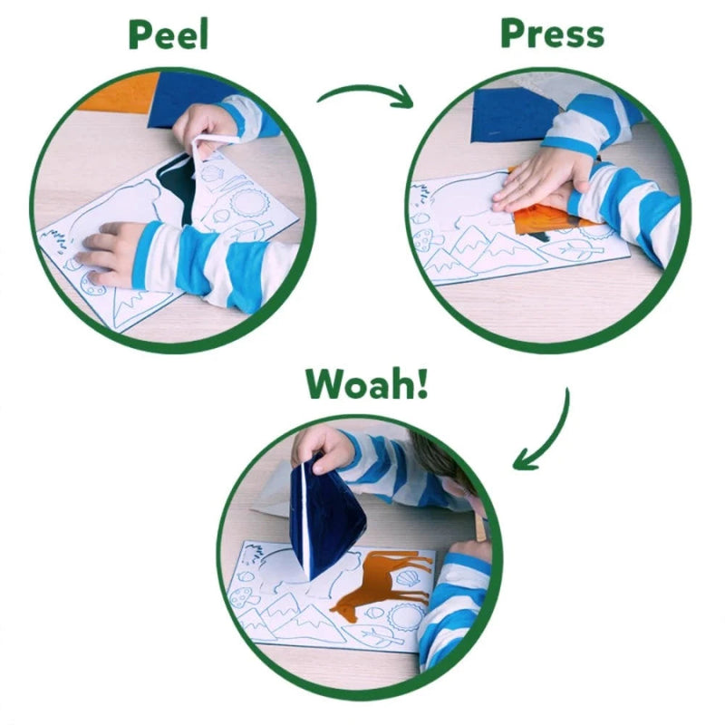 Skillmatics Foil Fun: World Of Animals | No Mess Art Kit
