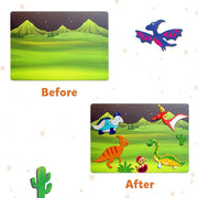 Skillmatics Foil Fun World Of Dinosaurs | No Mess Art Kit (ages 4-9)