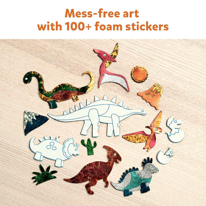 Skillmatics Foil Fun World Of Dinosaurs | No Mess Art Kit (ages 4-9)-Arts & Crafts-Skillmatics-Toycra