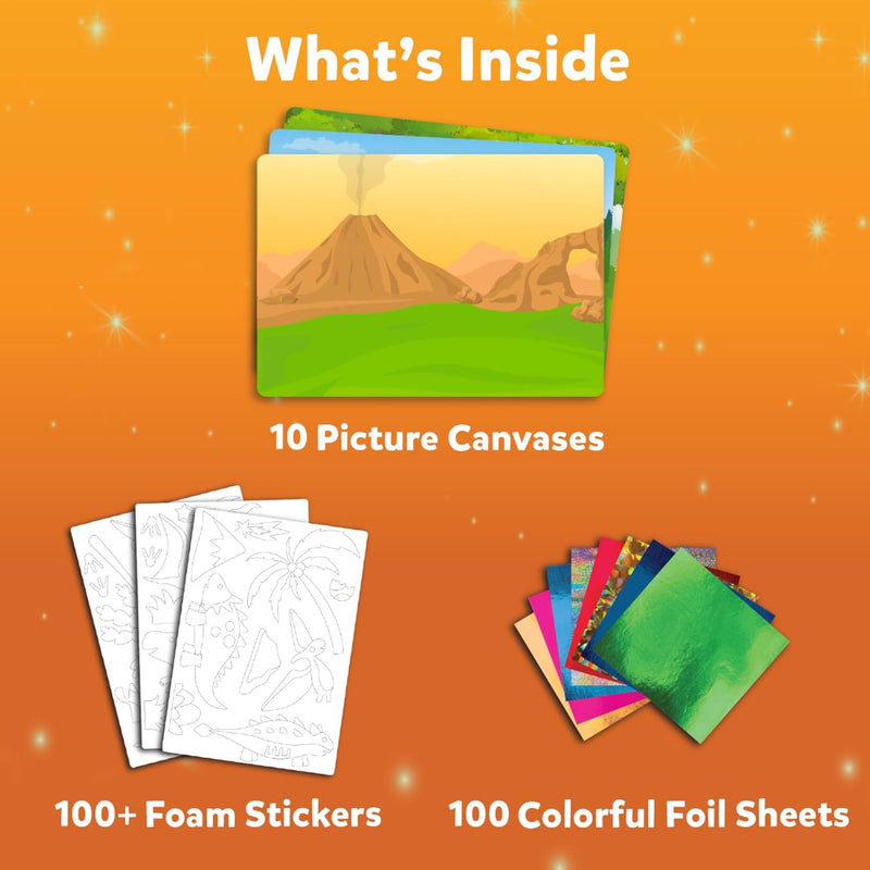 Skillmatics Foil Fun World Of Dinosaurs | No Mess Art Kit (ages 4-9)