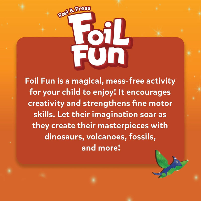 Skillmatics Foil Fun World Of Dinosaurs | No Mess Art Kit (ages 4-9)