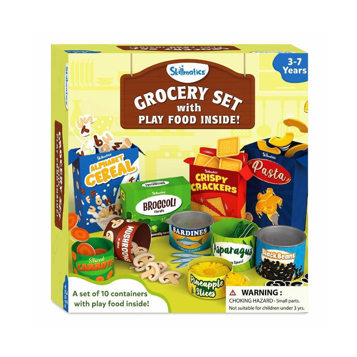 Skillmatics Grocery Set With Play Food Inside-Pretend Play-Skillmatics-Toycra