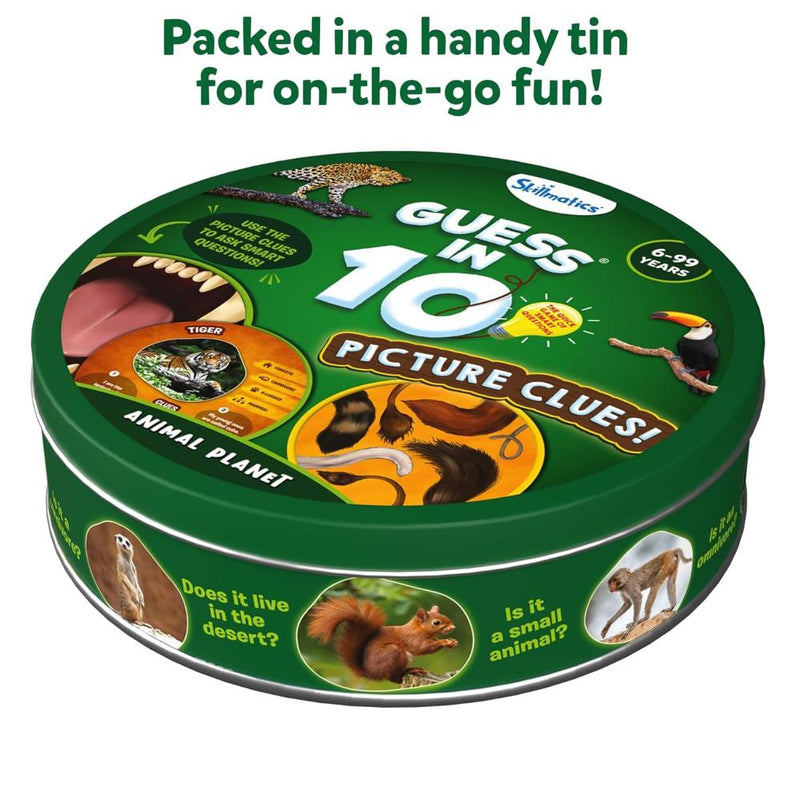 Skillmatics Guess in 10: Picture Clues Animal Planet | Trivia card game (ages 6+)