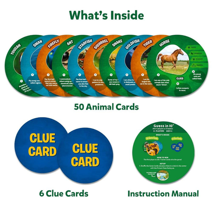 Skillmatics Guess in 10: Picture Clues Animal Planet | Trivia card game (ages 6+)-Family Games-Skillmatics-Toycra