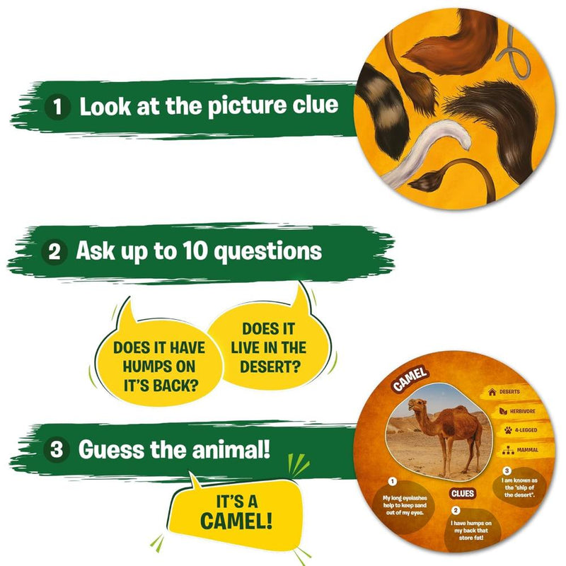Skillmatics Guess in 10: Picture Clues Animal Planet | Trivia card game (ages 6+)