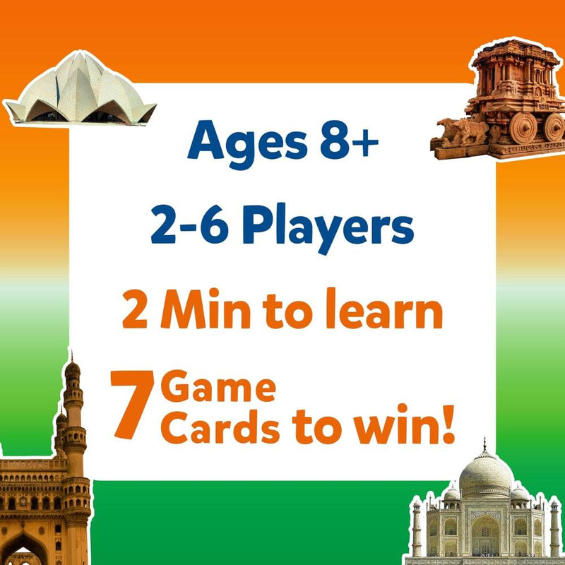 Skillmatics Guess in 10: Wonders of India | Trivia card game (ages 8+)