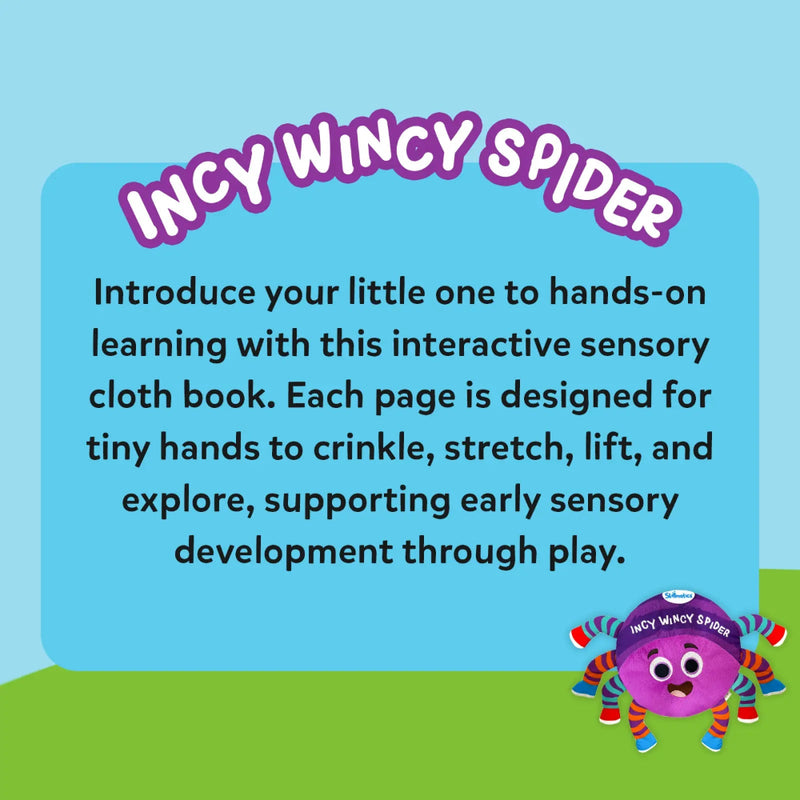 Skillmatics Incy Wincy Spider: Interactive Sensory Cloth Book