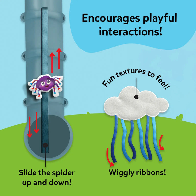 Skillmatics Incy Wincy Spider: Interactive Sensory Cloth Book