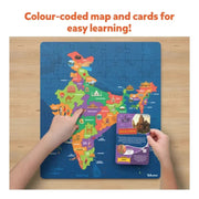 Skillmatics India Map Puzzle Floor Puzzle & Game