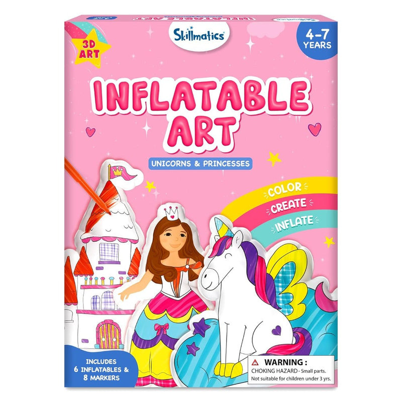 Skillmatics Inflatable Art 3D Unicorns & Princess