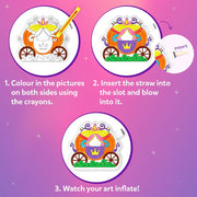 Skillmatics Inflatable Art: Unicorns & Princesses | 3D DIY Craft Kit (ages 4-7)