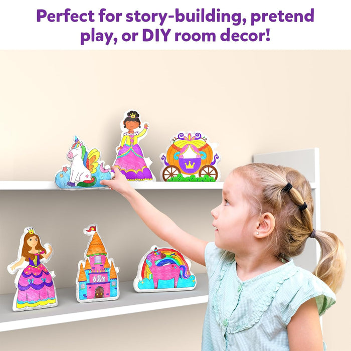Skillmatics Inflatable Art: Unicorns & Princesses | 3D DIY Craft Kit (ages 4-7)-Arts & Crafts-Skillmatics-Toycra