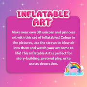 Skillmatics Inflatable Art: Unicorns & Princesses | 3D DIY Craft Kit (ages 4-7)