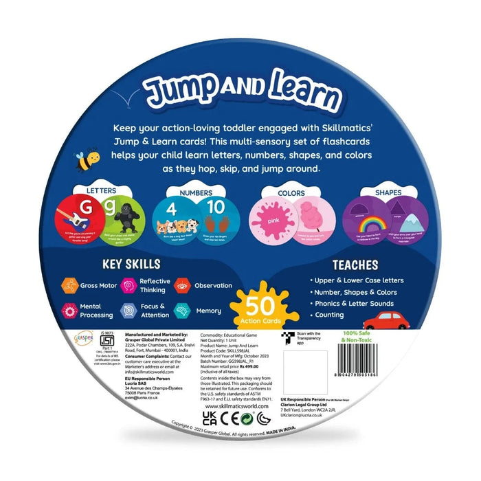 Skillmatics Jump and Learn - Flash Cards for Toddlers-Family Games-Skillmatics-Toycra