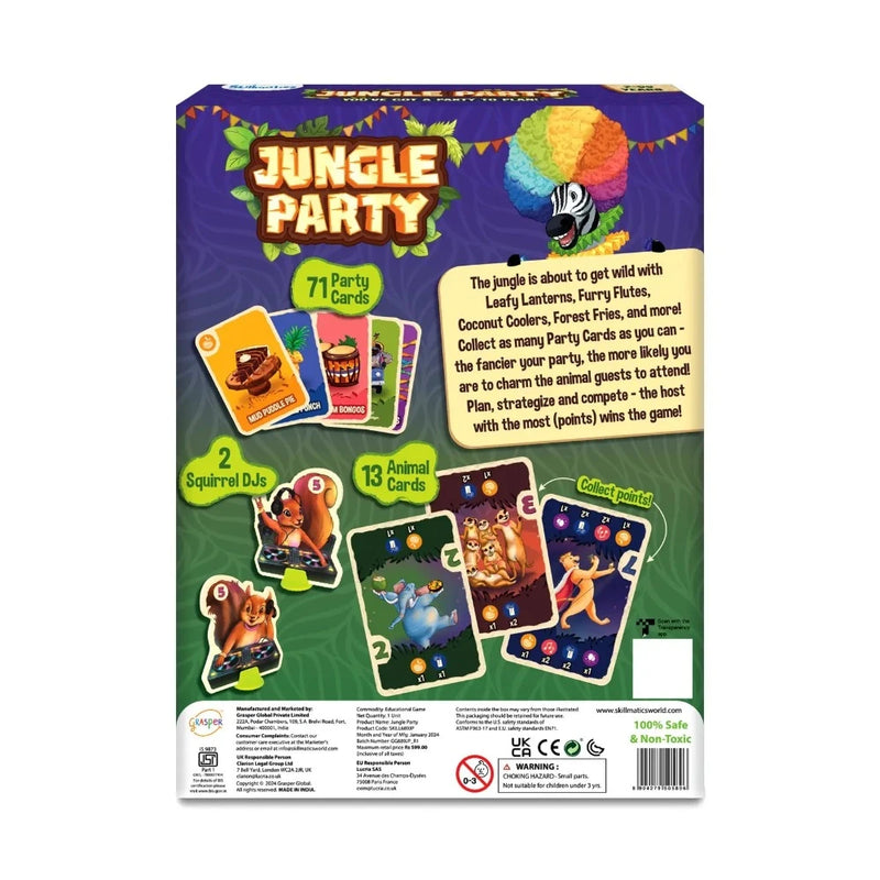 Skillmatics Jungle Party - Card Game of Strategy & Luck