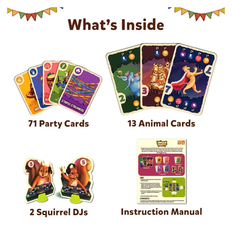 Skillmatics Jungle Party - Card Game of Strategy & Luck