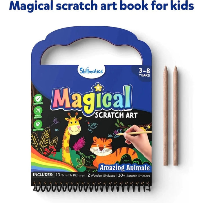 Skillmatics Magical Scratch Art Book-Arts & Crafts-Skillmatics-Toycra
