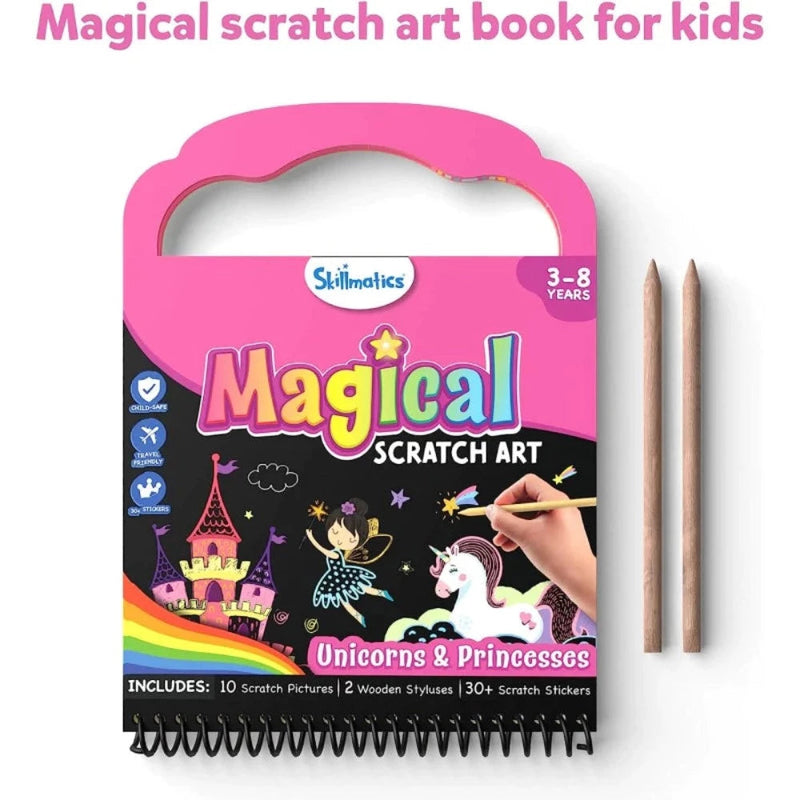 Skillmatics Magical Scratch Art Book