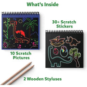 Skillmatics Magical Scratch Art Book: World of Dinosaurs