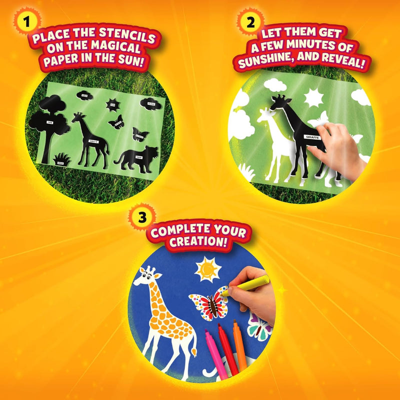 Skillmatics Magical Sun Art: Animals | Sun Paper Art Kit (ages 4-12)