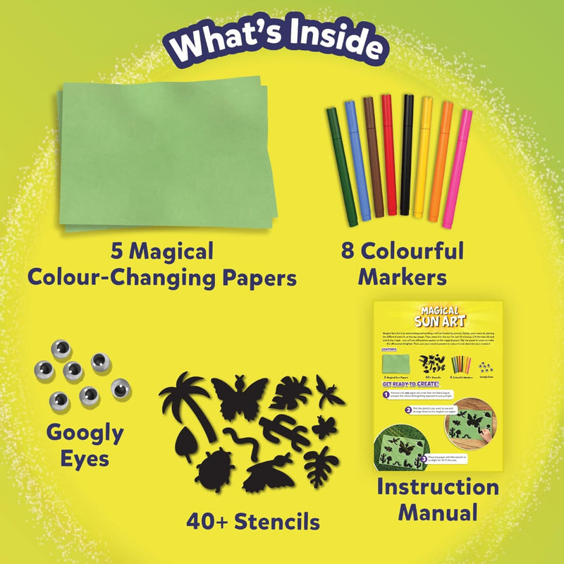 Skillmatics Magical Sun Art: Out In Nature | Sun Paper Art Kit (ages 4-12)