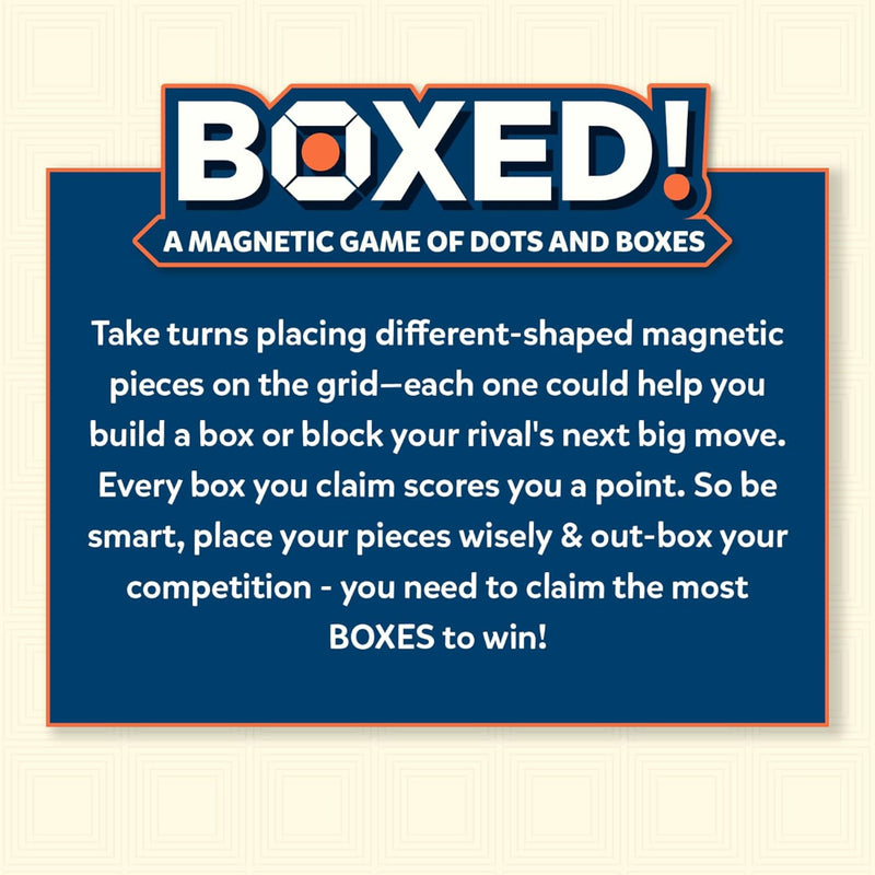 Skillmatics Magnetic Dots & Boxes Game