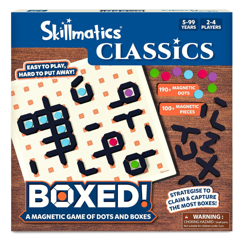 Skillmatics Magnetic Dots & Boxes Game