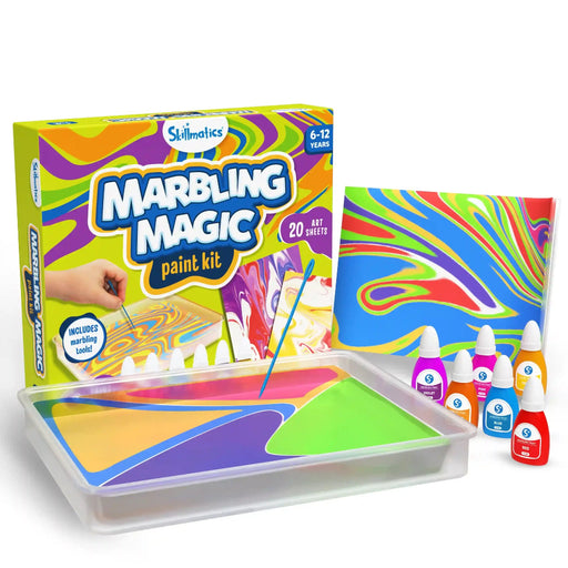 Skillmatics Marbling Magic Paint Kit-Arts & Crafts-Skillmatics-Toycra
