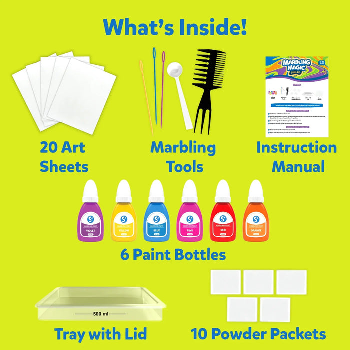 Skillmatics Marbling Magic Paint Kit-Arts & Crafts-Skillmatics-Toycra