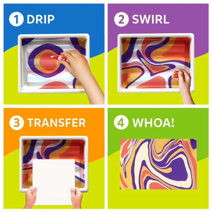 Skillmatics Marbling Magic Paint Kit-Arts & Crafts-Skillmatics-Toycra