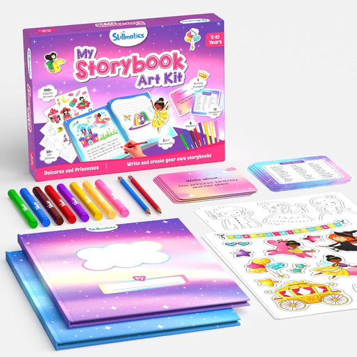 Skillmatics My Storybook Art Kit - Unicorns & Princesses (ages 5-10)-Arts & Crafts-Skillmatics-Toycra