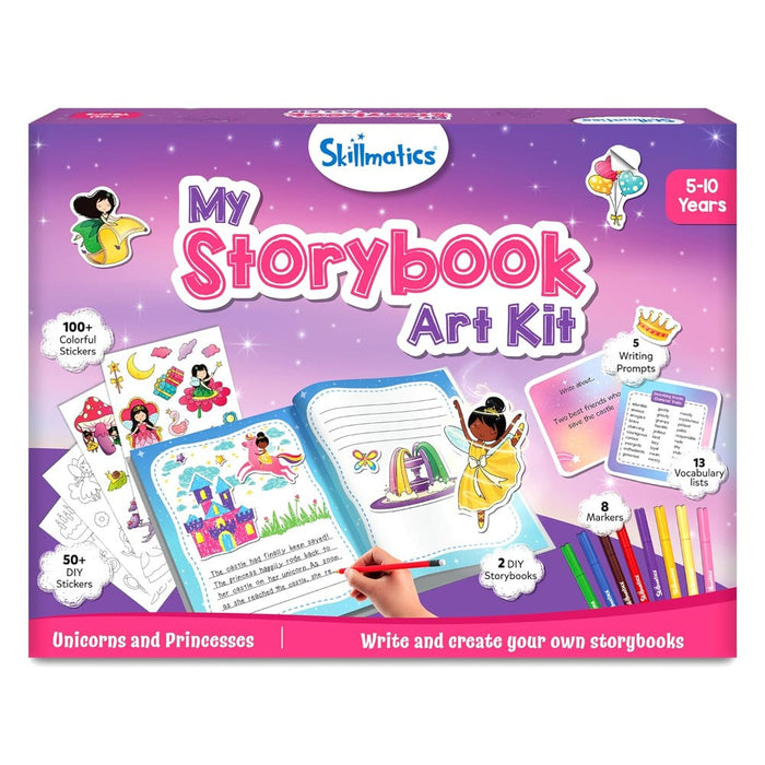 Skillmatics My Storybook Art Kit - Unicorns & Princesses (ages 5-10)-Arts & Crafts-Skillmatics-Toycra