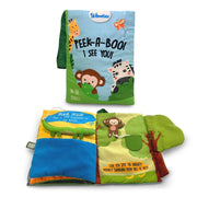 Skillmatics Peek-A-Boo: Jungle Theme Interactive Soft Cloth Book
