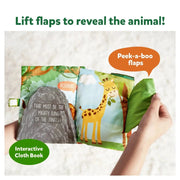 Skillmatics Peek-A-Boo: Jungle Theme Interactive Soft Cloth Book