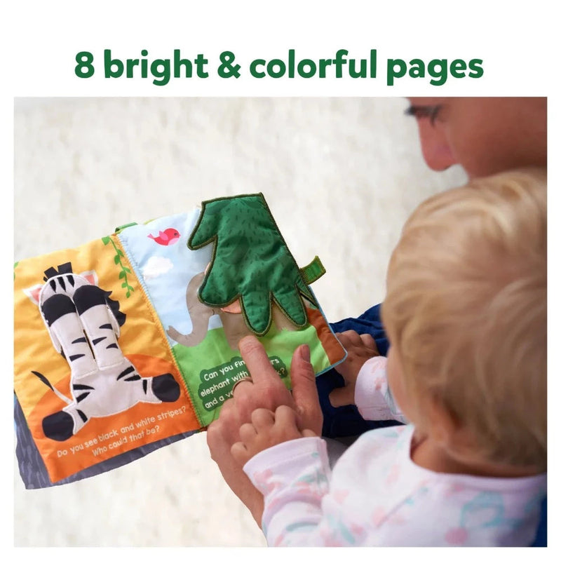 Skillmatics Peek-A-Boo: Jungle Theme Interactive Soft Cloth Book