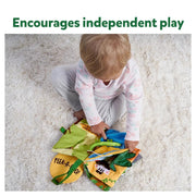 Skillmatics Peek-A-Boo: Jungle Theme Interactive Soft Cloth Book