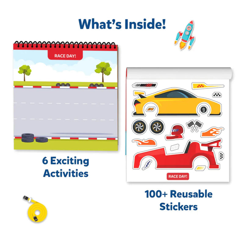 Skillmatics Peelies: Cars, Trucks & More! | Reusable Sticker Activity Book