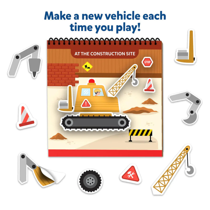 Skillmatics Peelies: Cars, Trucks & More! | Reusable Sticker Activity Book
