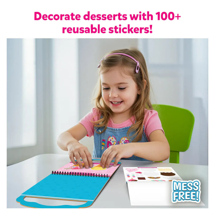 Skillmatics Peelies: Dessert Chef | Reusable Sticker Activity Book-Arts & Crafts-Skillmatics-Toycra