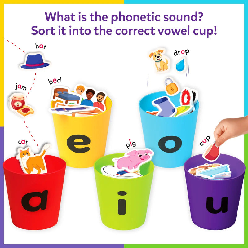 Skillmatics Phonics Sorter Vowel Sorting & Early Reading Activity
