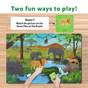 Skillmatics Piece & Play: Amazing Animals | Floor Puzzle & Game (ages 3-7)