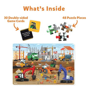 Skillmatics Piece & Play: Construction Site | Floor Puzzle & Game