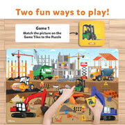 Skillmatics Piece & Play: Construction Site | Floor Puzzle & Game