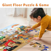 Skillmatics Piece & Play: Construction Site | Floor Puzzle & Game