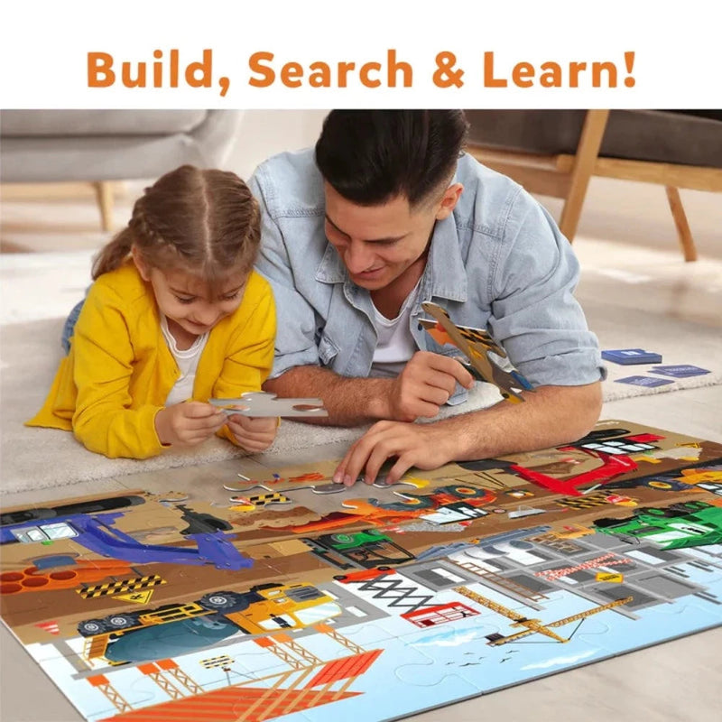 Skillmatics Piece & Play: Construction Site | Floor Puzzle & Game